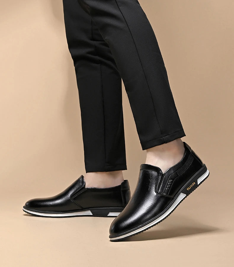 Brand Leather Shoes for Men Designer Loafers High Quality Adult Moccasins Men Driving Shoes Male Footwear Men's Formal Shoes - Sun Studio