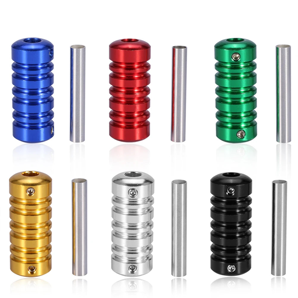 6Colors Tattoo Machine Gun Part Handle Tube Tip Grip Body Art Accessory With Stem Tattoo Gun Grip Tattoo Accessory - Sun Studio