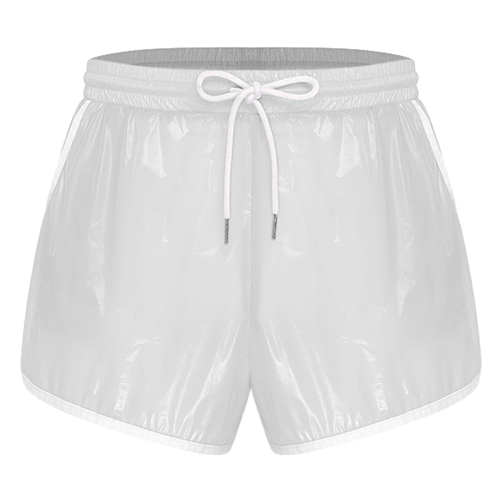 Mens Swimsuit Drawstring Seams Swim Shorts with Pockets Waterpoof Swimming Trunks Shorts Elastic Waistband Swimming Bathing Suit - Sun Studio