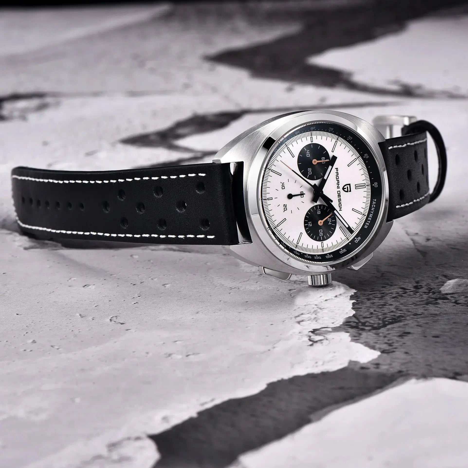 PAGANI DESIGN 2024 New Turtle Back Case Sport Chronograph Luxury Retro Quartz Watches For Men AR Sapphire glass Wrist watch Men - Sun Studio