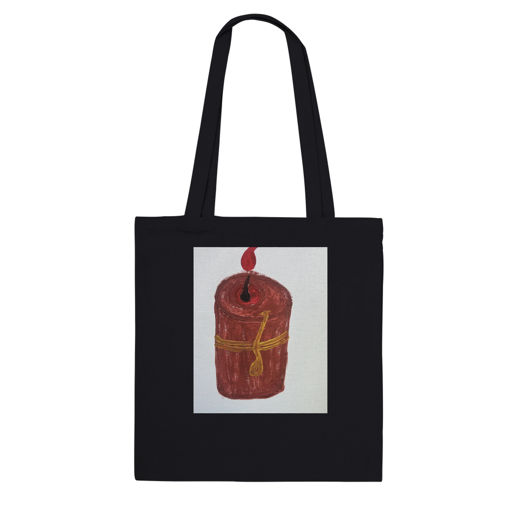 Candlelight Framed Canvas Wall Art – Premium Textured Print - Premium Tote Bag - Sun Studio